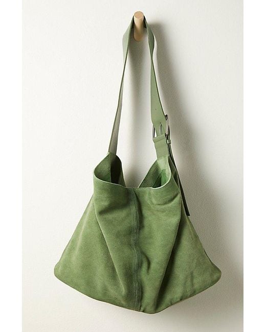 Free People Green Shapeshifter Slouchy Bag