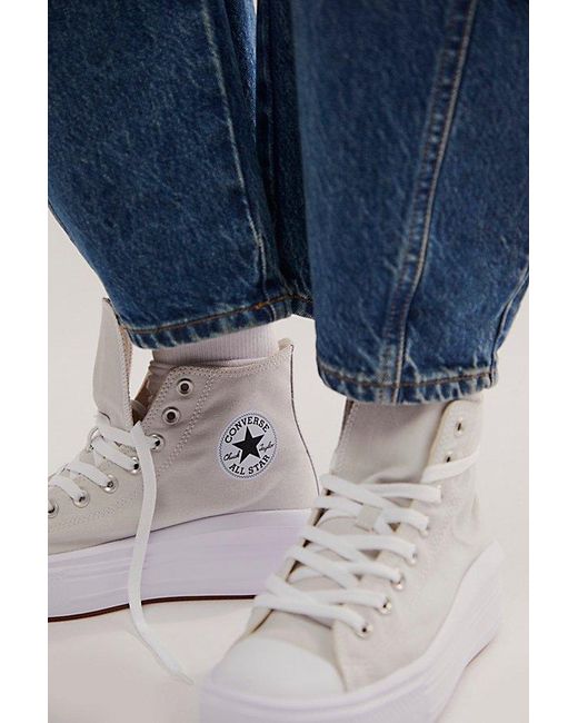 Converse Blue Chuck Taylor All Star Move Platform Sneakers