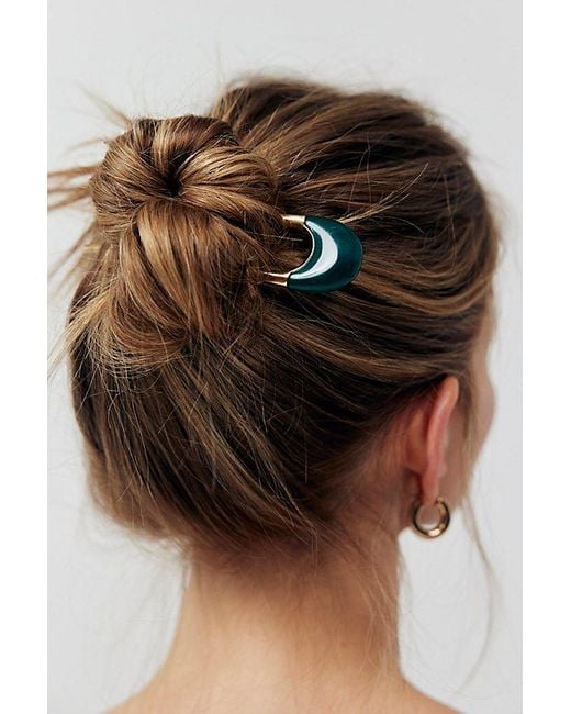 Free People Green Suki Plated Hair Pin