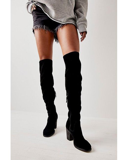 Kelsi Dagger Brooklyn Black Logan Over-the-knee Boots