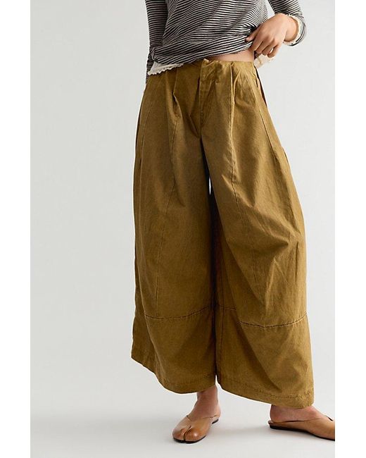 Free People Multicolor Concrete Solid Trousers