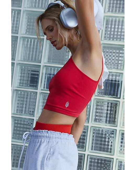 Fp Movement Gray Tighten Up Strappy Back Tank