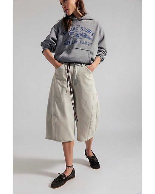 Free People Gray Benny Boat Shoes