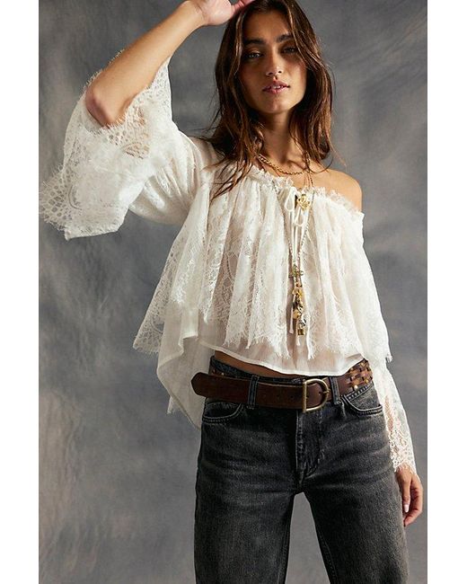 Free People Natural Fairy Girl Blouse