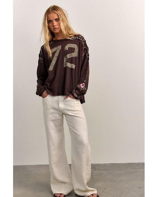 Free People Brown We The Free Lilith Tee