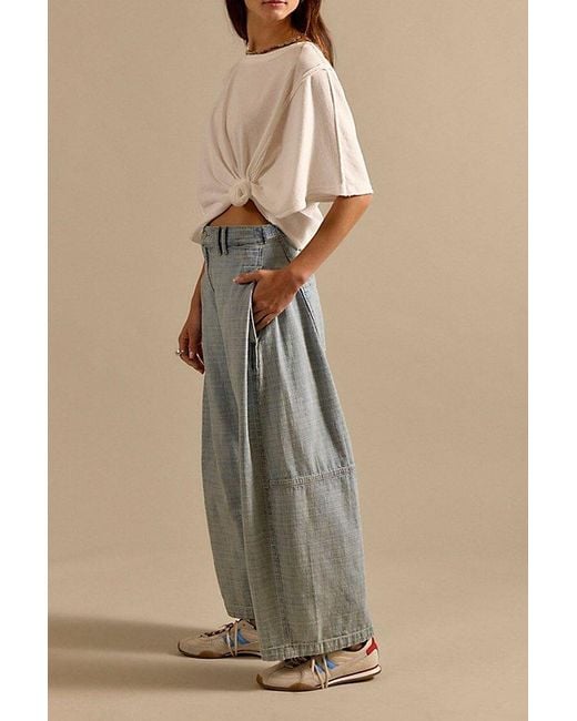 Free People Natural Free To Roam Cropped Jeans