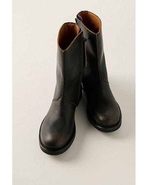 Free People Black Bailey High Ankle Boots