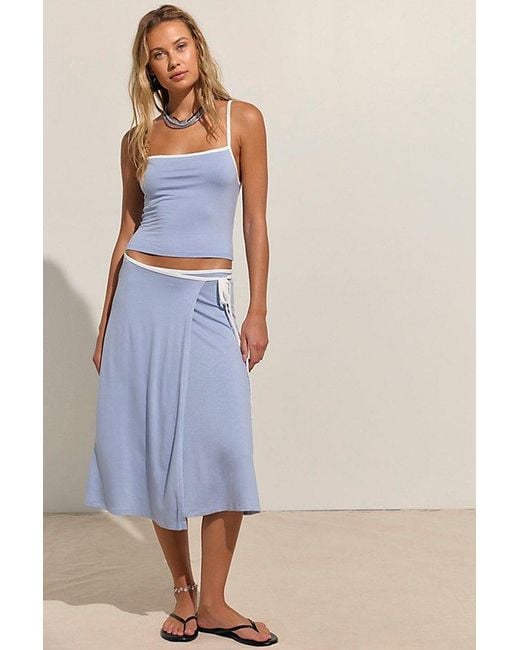 free-est Blue Opal Skirt Set By
