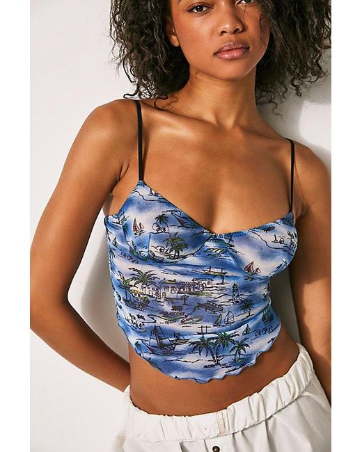 Only Hearts Blue Sail Away Underwire Corset Cami