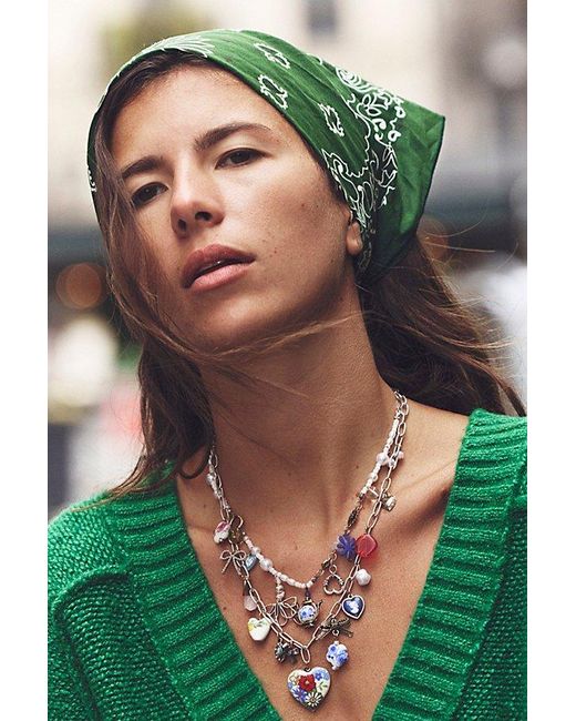 Free People Green Call It By Your Name Bandana