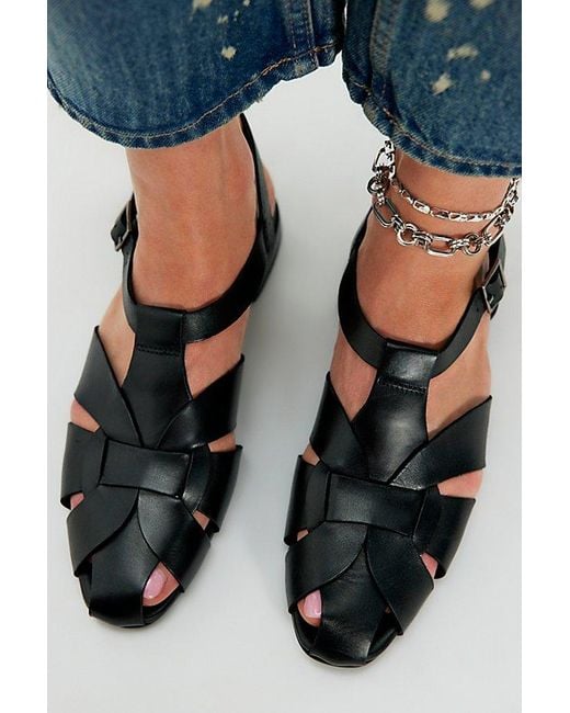 Jeffrey Campbell Blue Conrad Fisherman Flats By