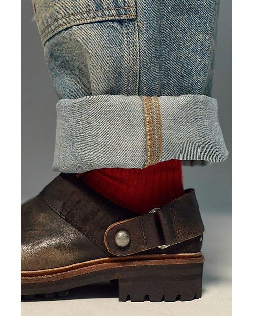 Free People Gray Remy Mules