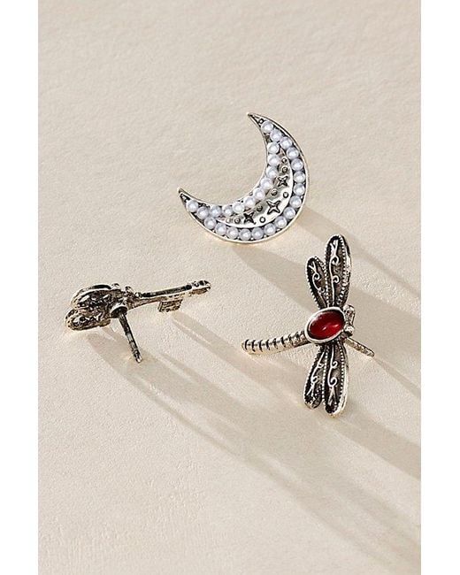 Free People Black Just My Style Pin Set