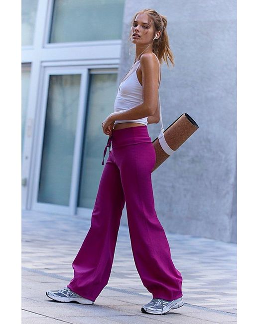 Fp Movement Blue Quick Step Ribbed Bubble Pant