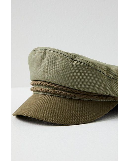 Brixton Blue Fiddler Marine Cap At Free People In Mermaid, Size: Small