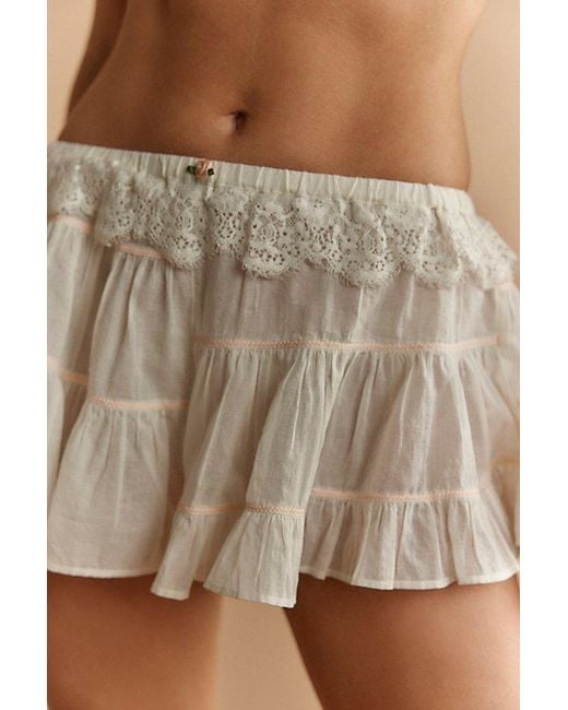 Intimately By Free People Natural In Full Swing Shorts By