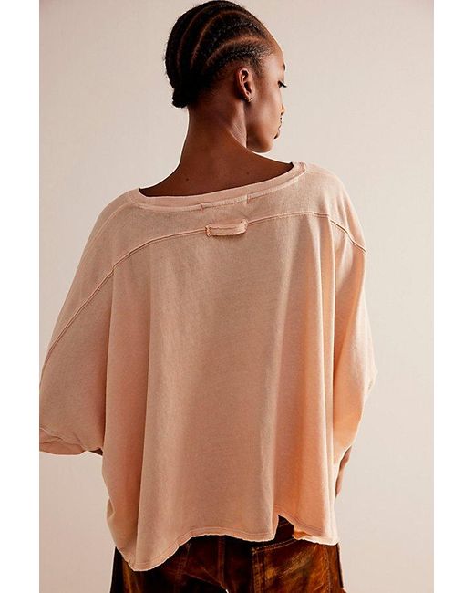 Free People Black Cc Tee At Free People In Pink Sand Dune, Size: Xs