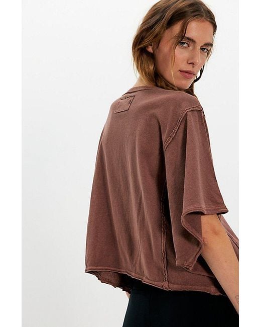 Free People Red Next Level Tee