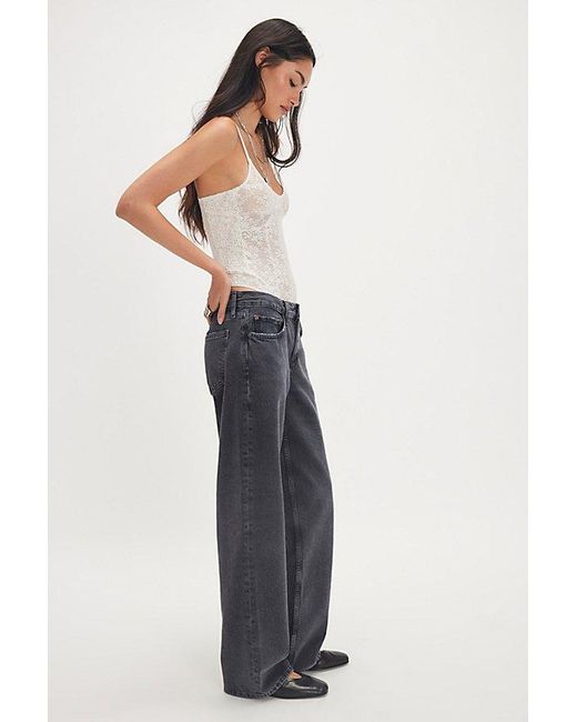 Agolde Blue Low-Rise Loose Jeans