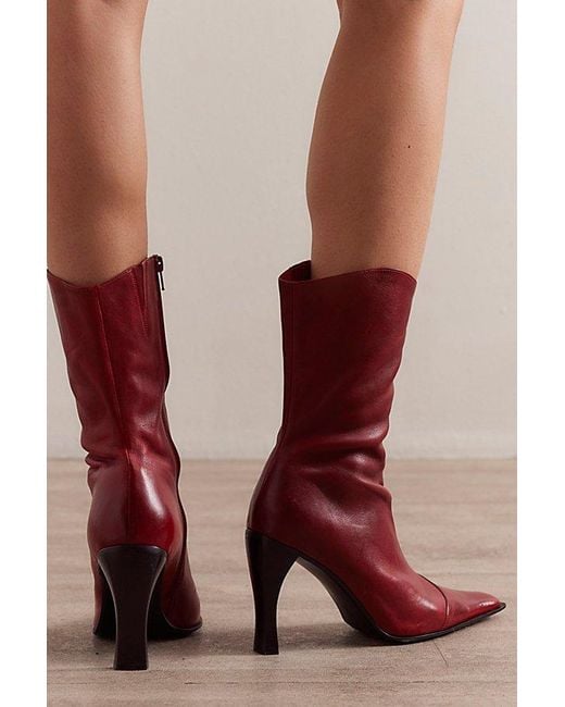 Jeffrey Campbell Brown Sweet Talker Snip Toe Boots