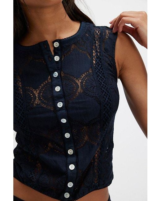 Free People Black Jae Knit Top