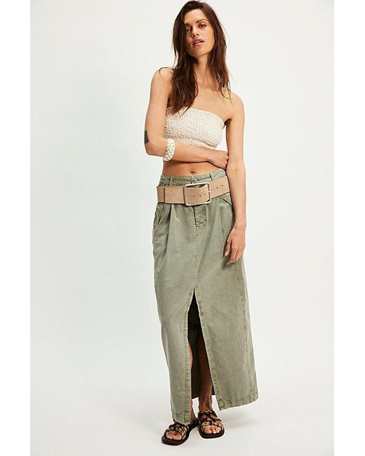 Free People Green Tybee Skirt