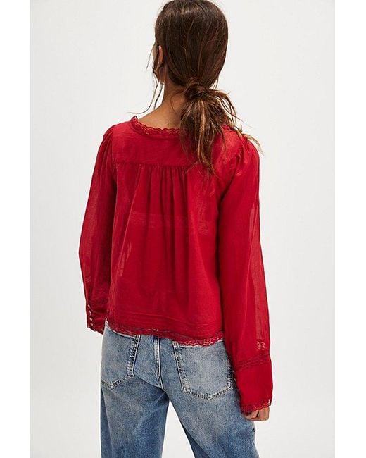 フリーピープル Free People Forevermore Long Sleeve Top レディース シャツ トップス Syrah Free People Forevermore Long-Sleeve Top | Pacific City