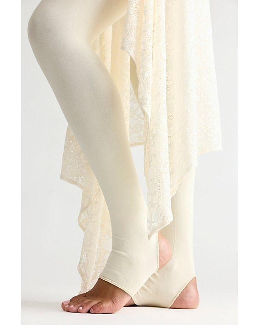 Free People Natural Lia Stirrup Tights