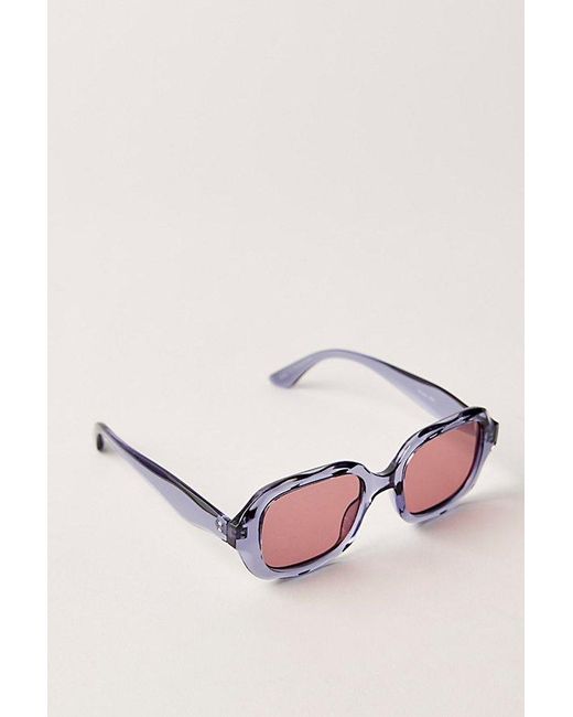 Free People Pink Alta Square Sunglasses