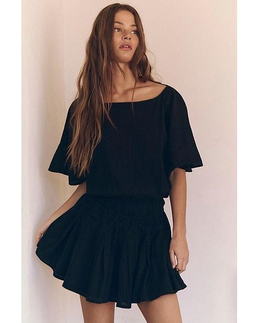 Free People Blue Sutton Mini Dress