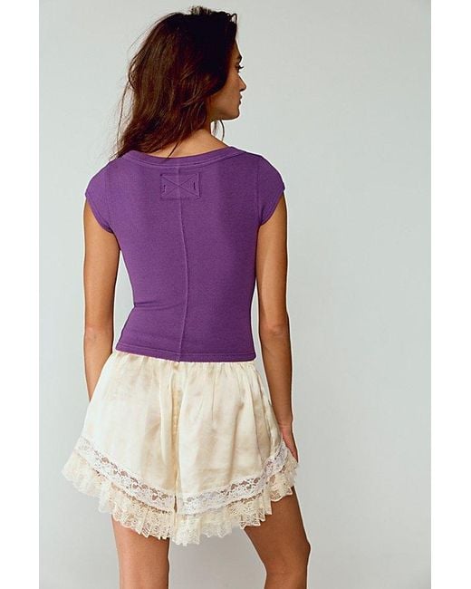 Free People Brown Brooklyn Tee