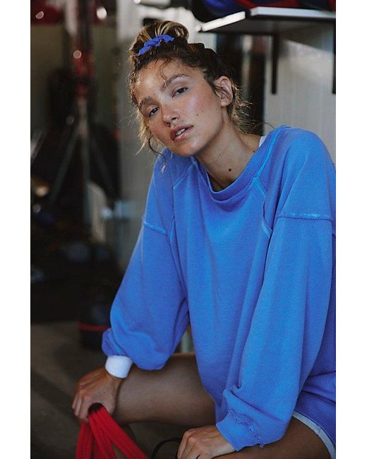 Fp Movement Blue One To Beat Pullover