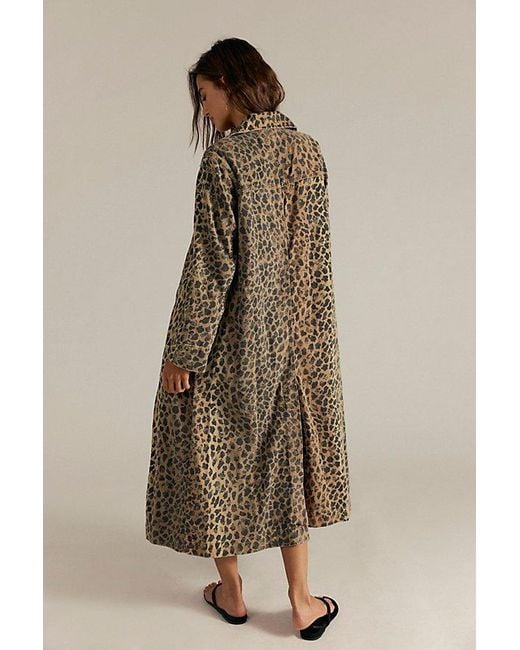 Free People Gray We The Free Monique Denim Duster Jacket