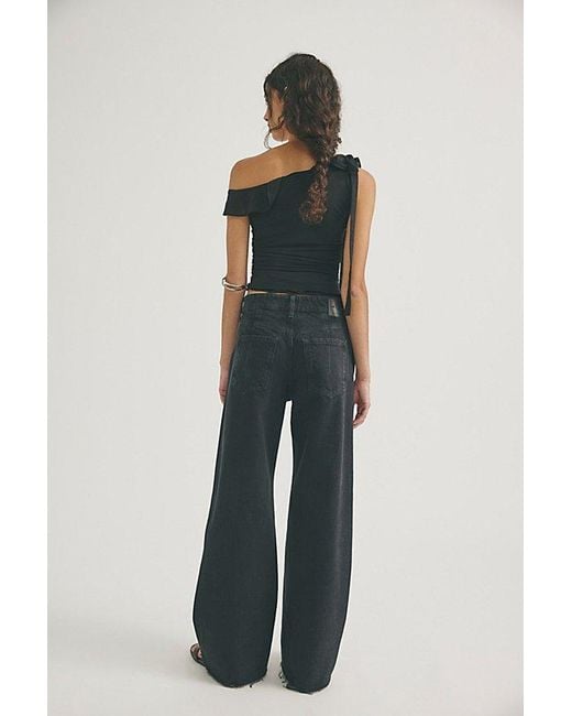 Free People Blue Alter Ego Wide-Leg Twisted Jeans