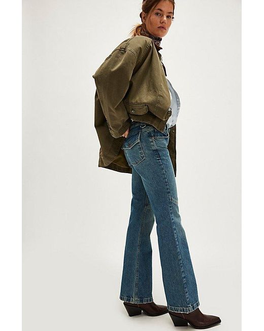 Free People Blue X Yellowstone Flora Low-Rise Bootcut Jeans
