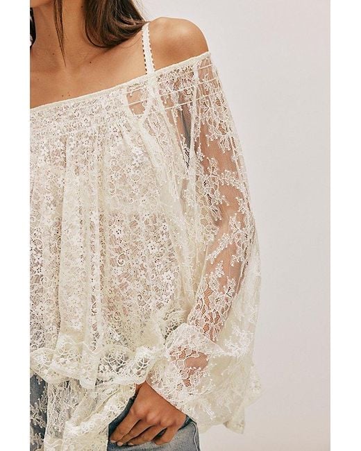 Free People Gray Goldie Knit Top