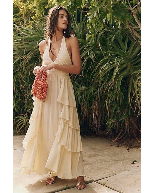 Free People Tulip Petals Maxi Dress in Green | Lyst Free People Tulip Petals Maxi Dress in Green | Lyst