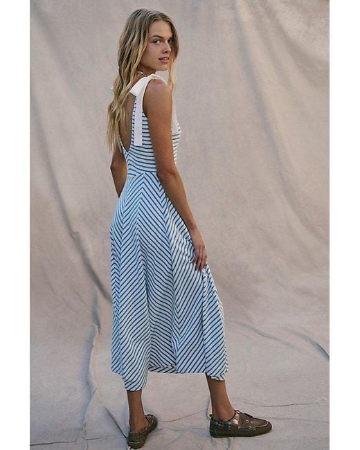 Free People Cecelia Midi Dress in Blue | Lyst
