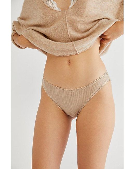 Intimately By Free People Natural Pointelle Bikini Knickers