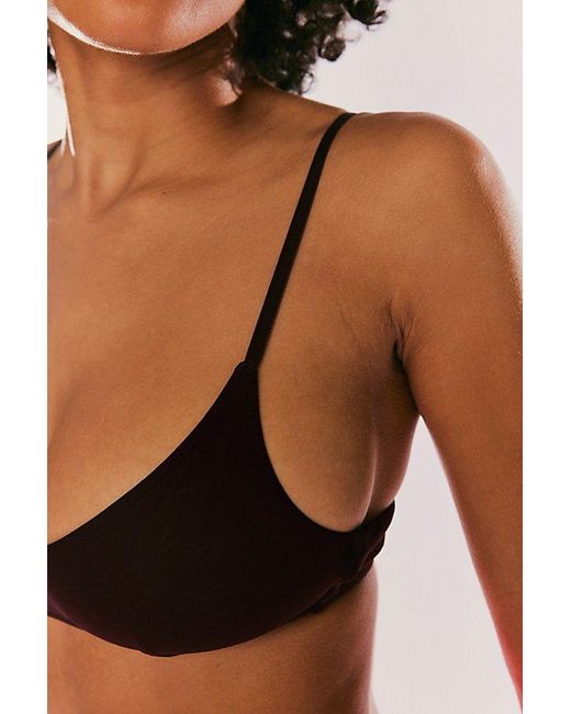 Intimately By Free People Red Scooped Out Mesh Bra
