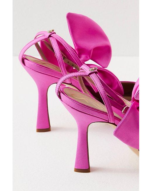 Sam Edelman Pink Halie Bow Heels