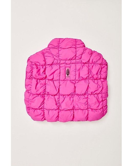 Fp Movement Pink Wind Cheater Quilted Wrap
