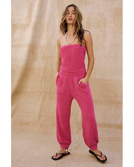 Free People Pink Claire One-piece
