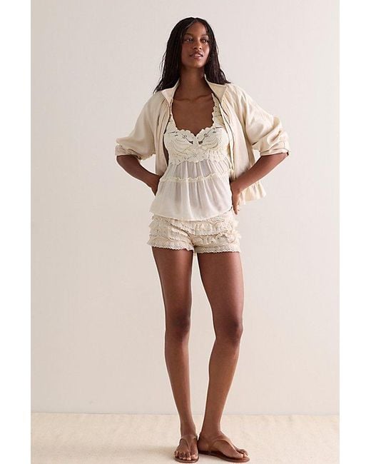 Intimately By Free People Brown Petal Party Shapeless Cami By