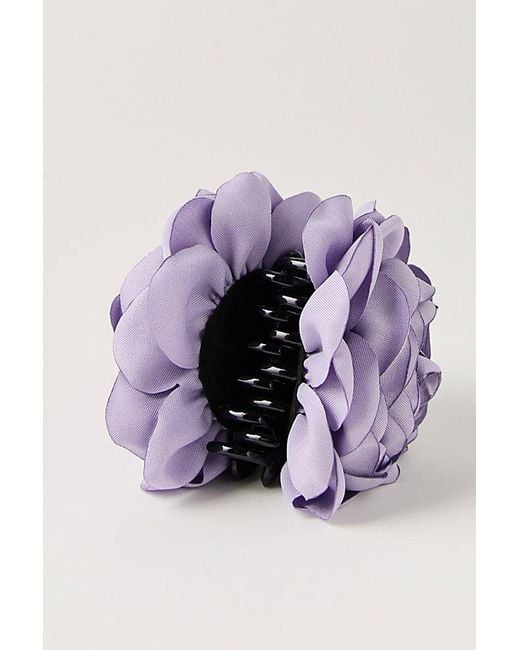 Free People Purple Belle Rosette Claw Clip