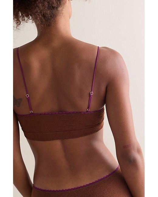 Intimately By Free People Red Sweet Point Seamless Longline Bralette By