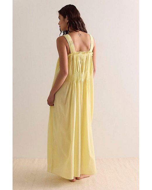 Intimately By Free People Natural Salty Sol Maxi Slip Dress By