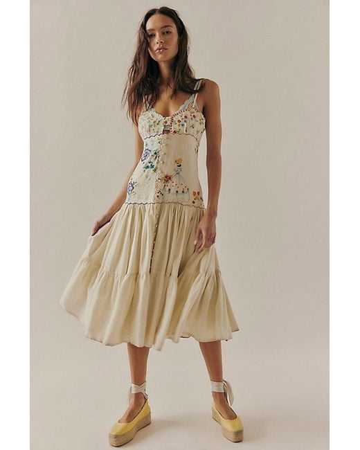 Bali Natural Forget Me Not Midi Dress
