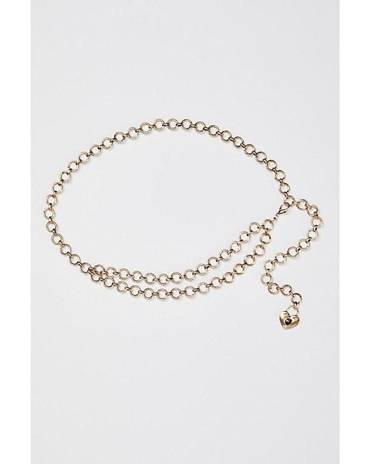 Free People Multicolor Timeless Chain Belt At In Gold Rush