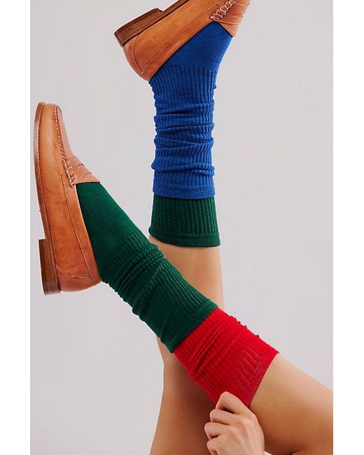 American Trench Green Tall Solid Tube Socks